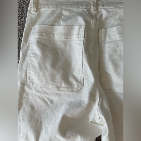 NWOT Everlane Organic Wide Leg Pant size 8. Bone color. - Picture 6 of 6